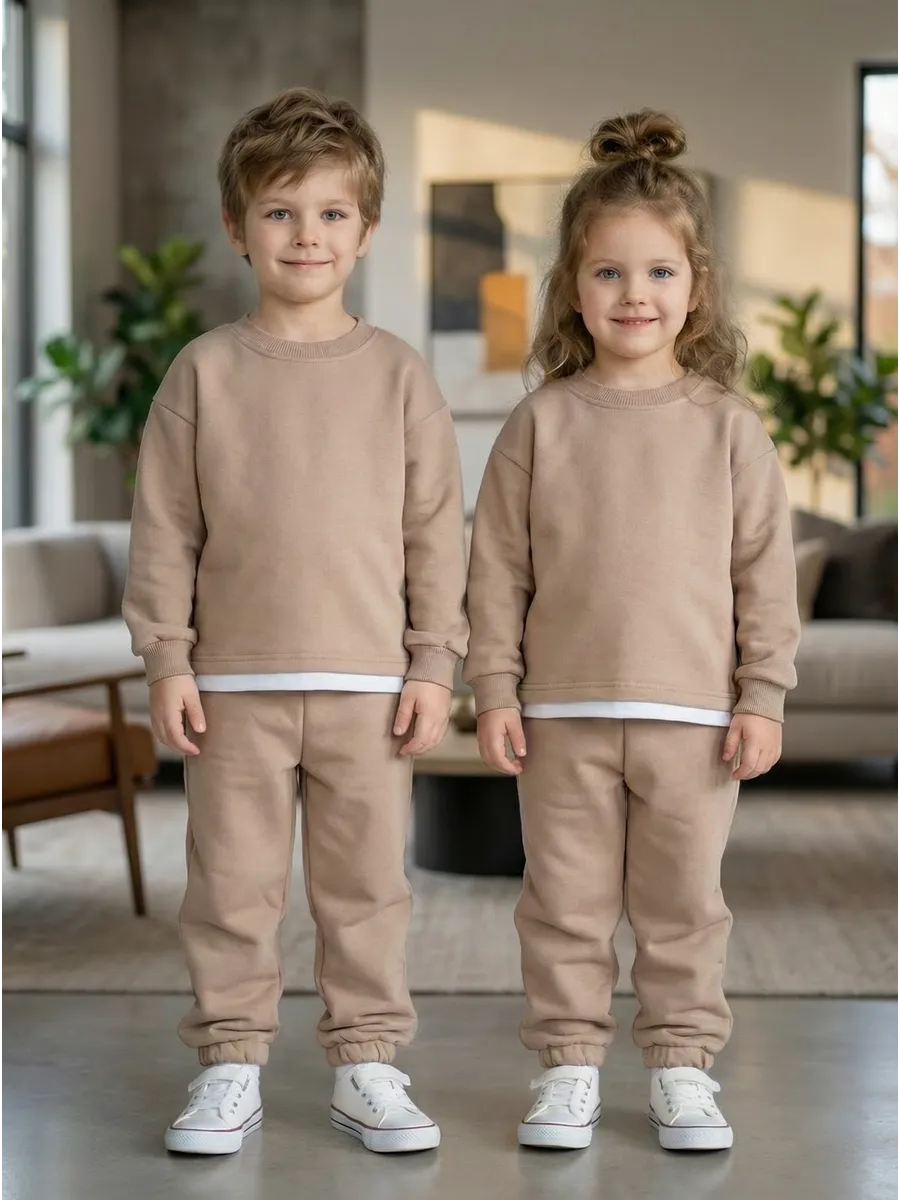 Deux Ensemble Beige Unisexe (-50%)